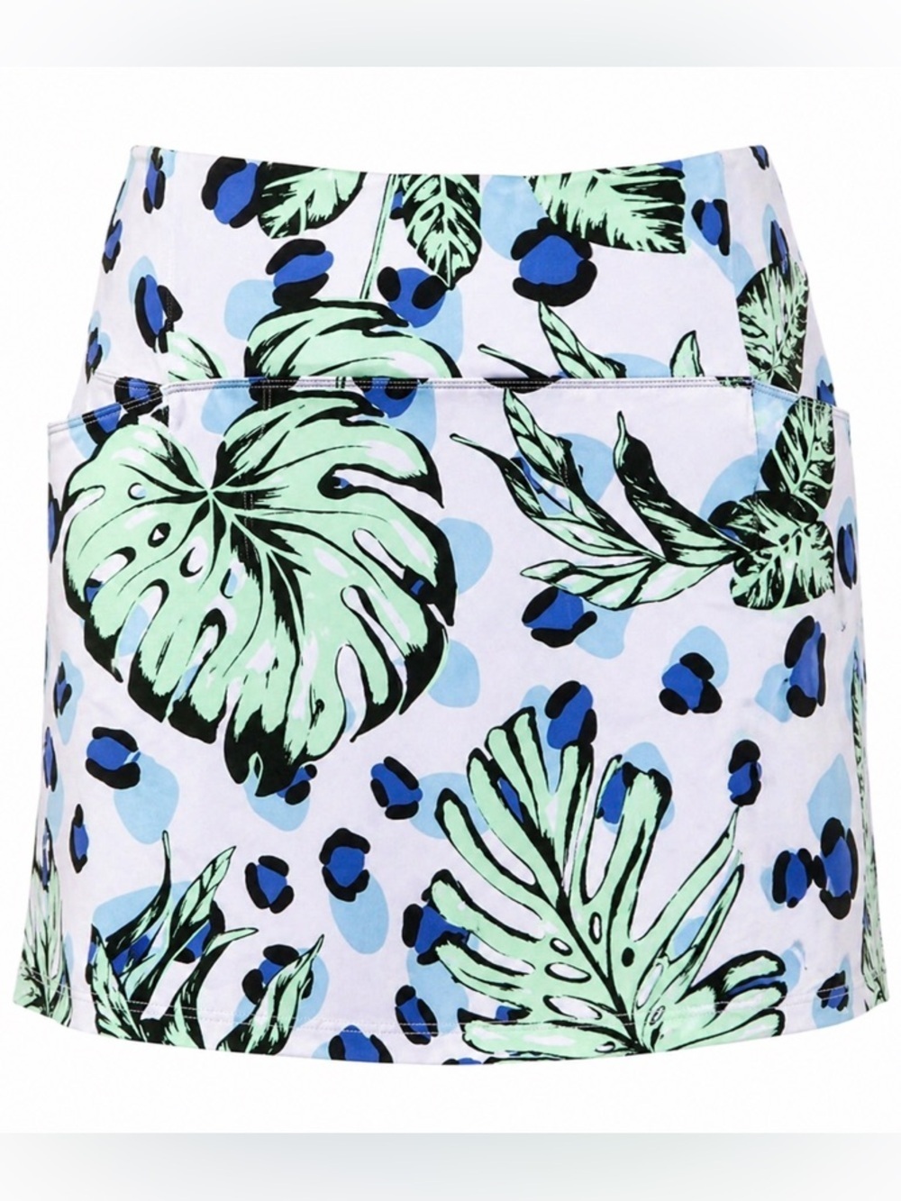 NWT Tribal Xix Palms Tropical Skort Skirt UPF50 Extra Large